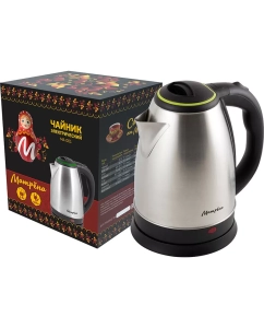 Купить Чайник электрический Матрёна МА-001 1.8 л черный, серебристый, зеленый  в E-mobi