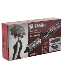 Купить Фен-щетка Delta DL-0432R 1000 Вт розовый, черный  в E-mobi