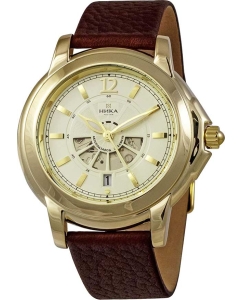 Купить Российские механические золотые наручные часы NIKA 1058.0.3.44A в E-mobi
