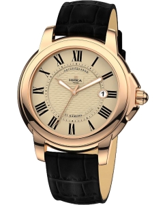 Купить Российские механические золотые наручные часы NIKA 1093.0.1.41A в E-mobi