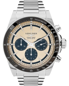 Купить Швейцарские механические наручные часы Longines L3.835.4.32.6 с хронографом в E-mobi