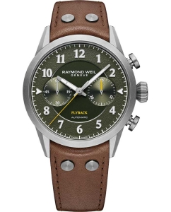 Купить Швейцарские механические наручные часы Raymond Weil 7783-TIC-05520 с хронографом в E-mobi