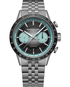 Купить Швейцарские механические спортивные титановые наручные часы Raymond Weil 7780-TI-20425 с хронографом в E-mobi