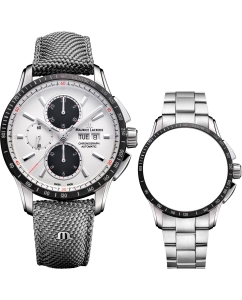 Купить Швейцарские механические наручные часы Maurice Lacroix PT6038-SSL2H-130-A с хронографом в E-mobi