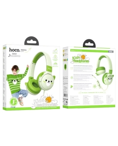 Купить Наушники Hoco W61 Green  в E-mobi