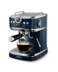 Купить Рожковая кофемашина Kitfort КТ-7429 синий в E-mobi