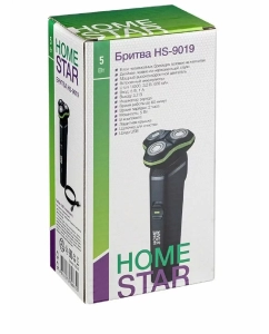 Купить Электробритва HomeStar HS-9019 черный  в E-mobi