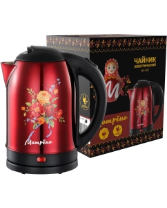 Купить Чайник электрический Матрёна МА-005 2 л красный, разноцветный  в E-mobi