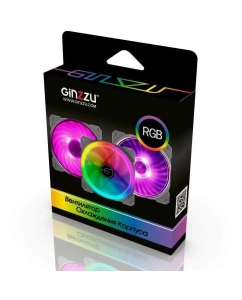 Купить Корпусной вентилятор Ginzzu LED 12RR4 (LED 12RR4)  в E-mobi