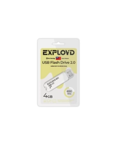 Купить Карта памяти Exployd USB 4Гб EX-4GB-650 EX-4GB-650 White в E-mobi