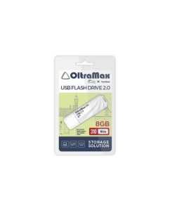 Купить Карта памяти Oltramax USB 8Гб OM-8GB-310 OM-8GB-310 White в E-mobi