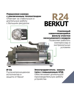 Купить Компрессор автомобильный Berkut R24 98л/мин  в E-mobi