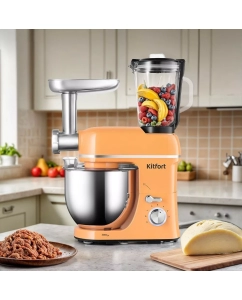 Купить Кухонная машина Kitfort КТ-3431 оранжевый  в E-mobi