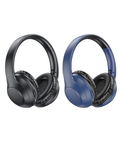 Купить Bluetooth-наушники полноразмерные Borofone BO23 Bluetooth 5.3 200mah Glamour Black  в E-mobi