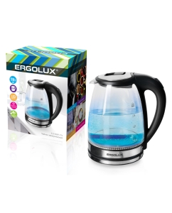Купить Чайник электрический ERGOLUX ELX-KG07-C72 2 л серебристый в E-mobi