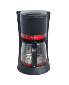 Купить Кофеварка капельного типа Delta LUX DL-8152 Black Red  в E-mobi