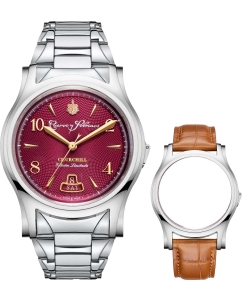 Купить Швейцарские механические титановые наручные часы Cuervo y Sobrinos 2810B.1SWBY в E-mobi