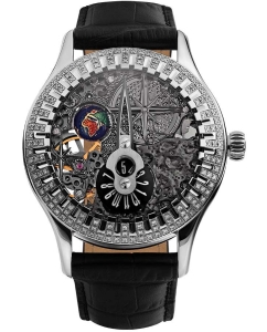 Купить Российские механические серебряные наручные часы NIKA 1158.1.9.02B  в E-mobi