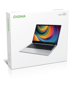 Купить Ноутбук Digma Eve C4801 (DN14N1-8CXW01) 14", IPS, Intel N100 0.8ГГц, 4-ядерный, 8ГБ LPDDR5, 256ГБ SSD, Intel UHD Graphics интегрированное, Windows 11  в E-mobi