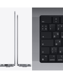 Купить Apple MacBook Pro Ноутбук 16", Apple M1 Pro (10C CPU, 16C GPU), RAM 32 ГБ, SSD 512 ГБ, Apple M1 Pro, MacOS, (Z14V0008D), серый, Русская раскладка  в E-mobi